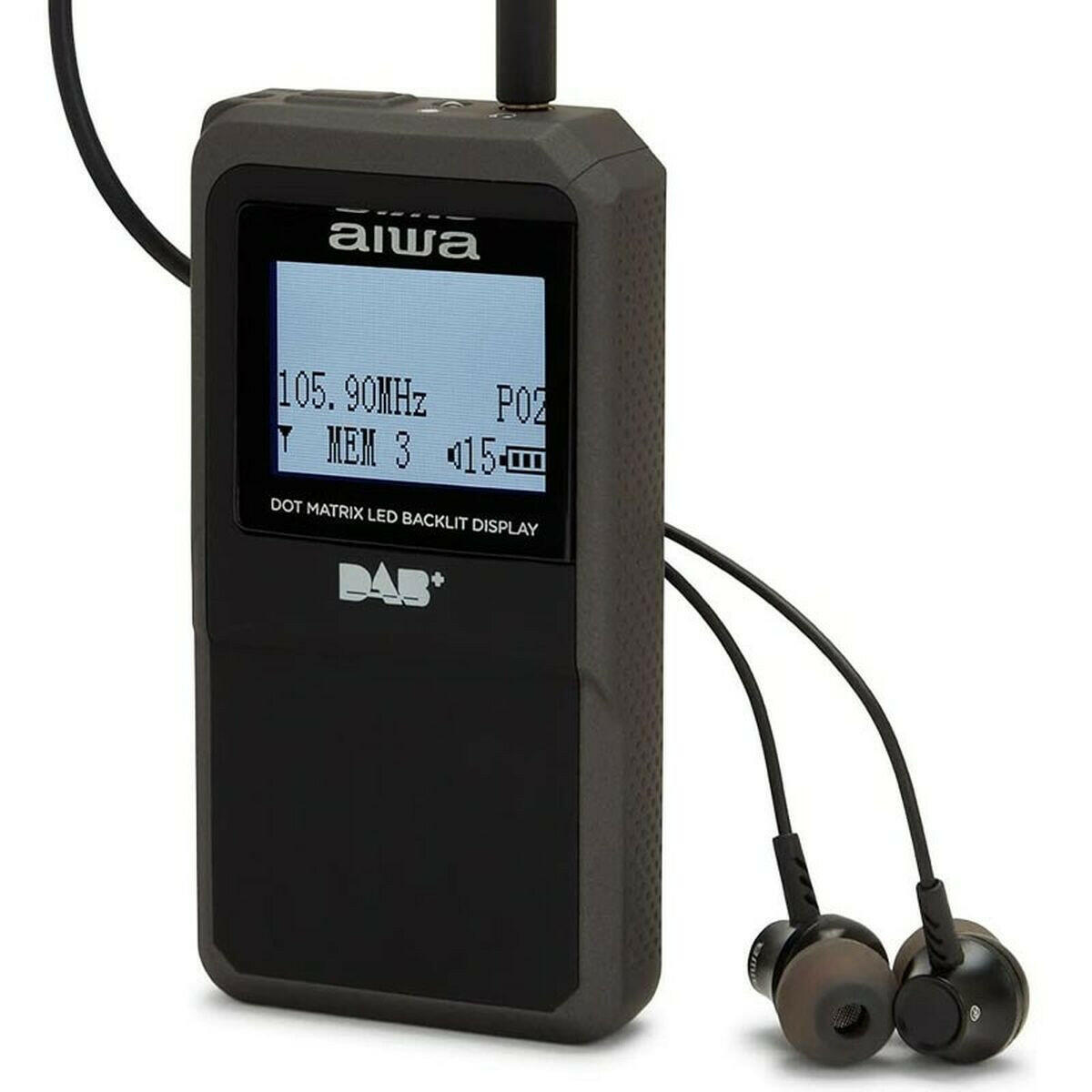 Radio Aiwa Negro 1,7" DAB/DAB+/FM  Comprati.