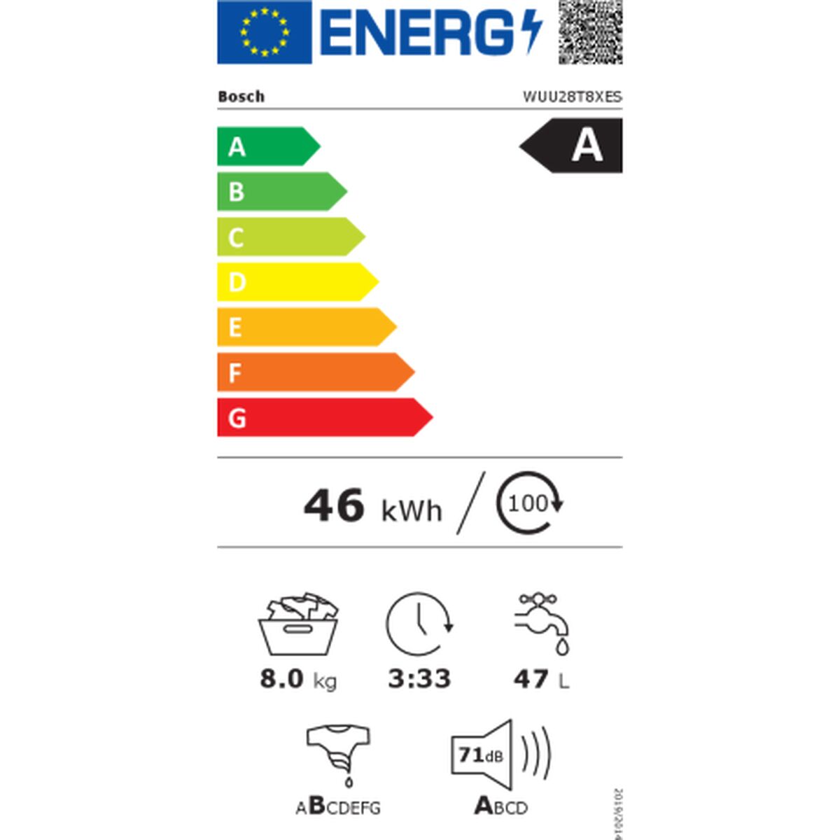 Lavadora BOSCH WUU28T8XES 60 cm 1400 rpm  Comprati.