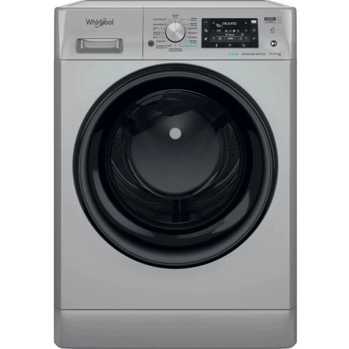 Lavadora - Secadora Whirlpool Corporation FFWDD 1174269 SBV SPT Plateado 1400 rpm 7 kg  Comprati.