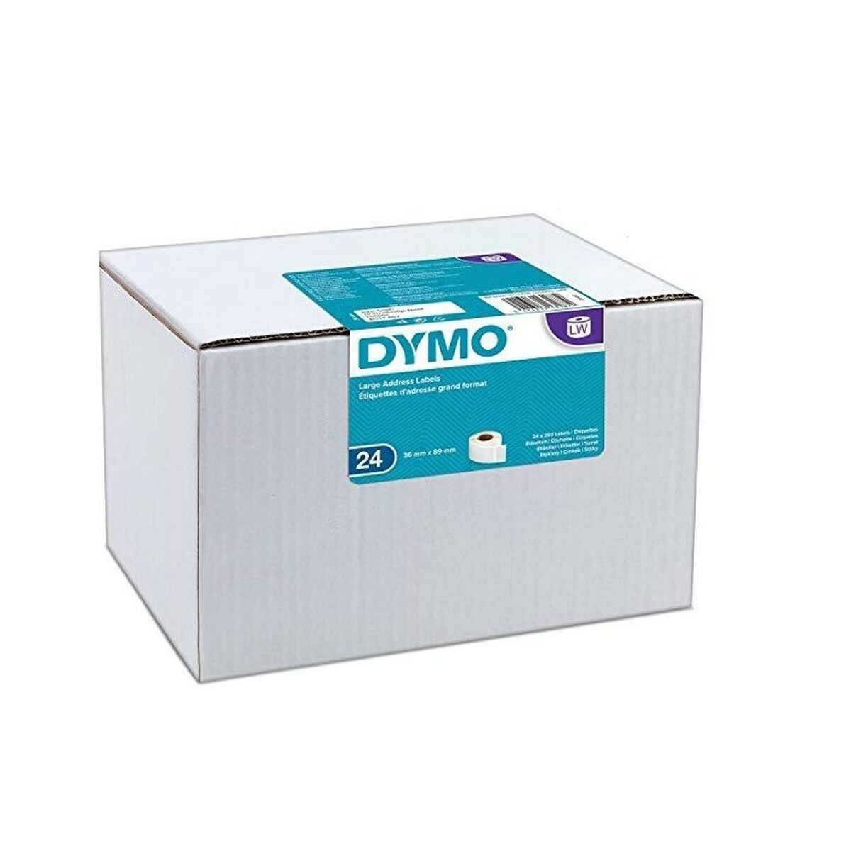 Rollo de Etiquetas Dymo 36 x 89 mm Blanco  Comprati.