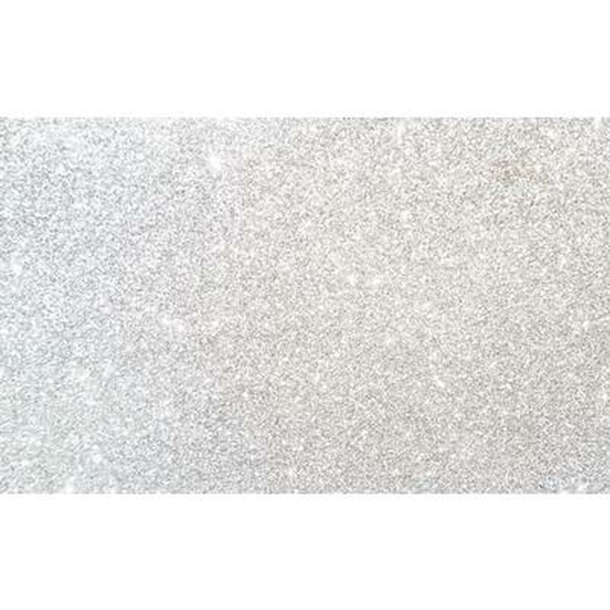 Goma Eva Fama Glitter 10 Hojas Blanco 50 x 70 cm  Comprati.