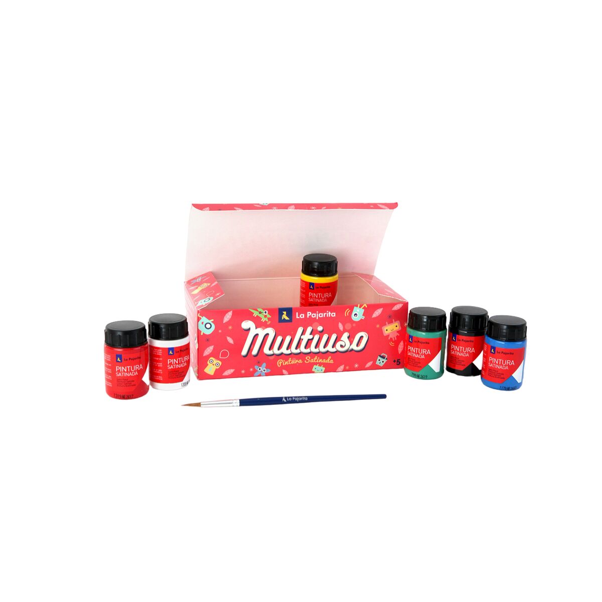 Témperas La Pajarita Multicolor 35 ml (6 Piezas)  Comprati.