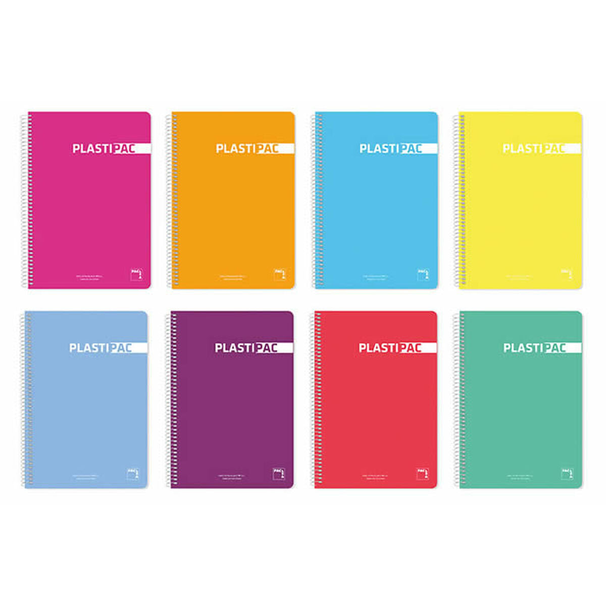 Cuaderno Pacsa Plastipac Multicolor Cuarto 5 Piezas 80 Hojas  Comprati.