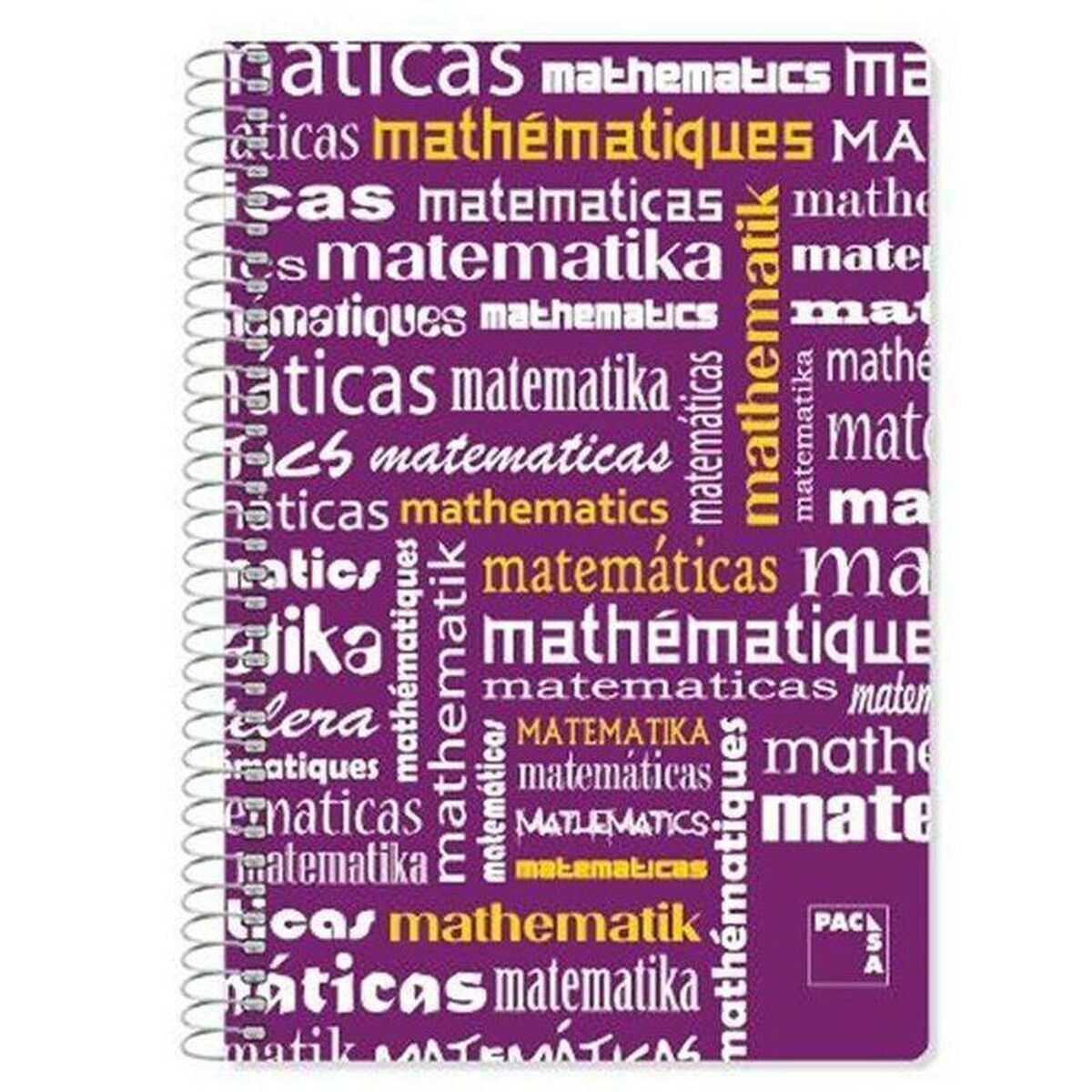 Cuaderno Pacsa Violeta Din A4 4 Piezas 80 Hojas  Comprati.