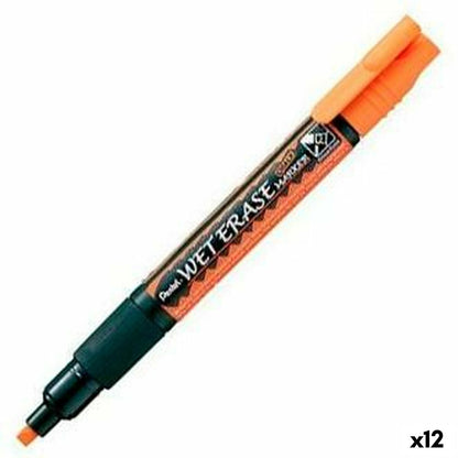 Rotuladores de tiza líquida Pentel Wet Erase Naranja (12 Piezas)  Comprati.