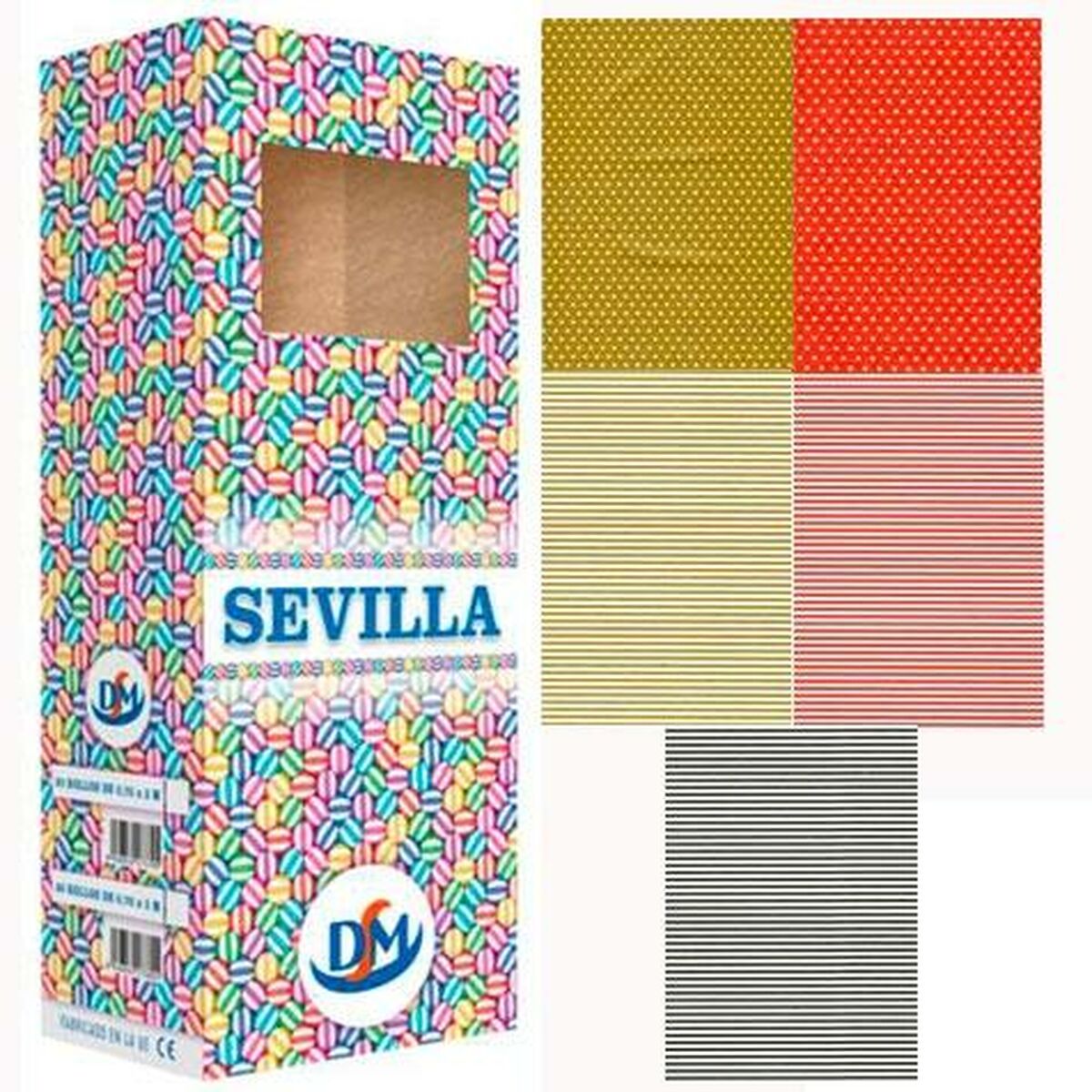 Papel de Regalo DM Sevilla Multicolor Rollo 70 x 200 cm (50 Unidades)  Comprati.