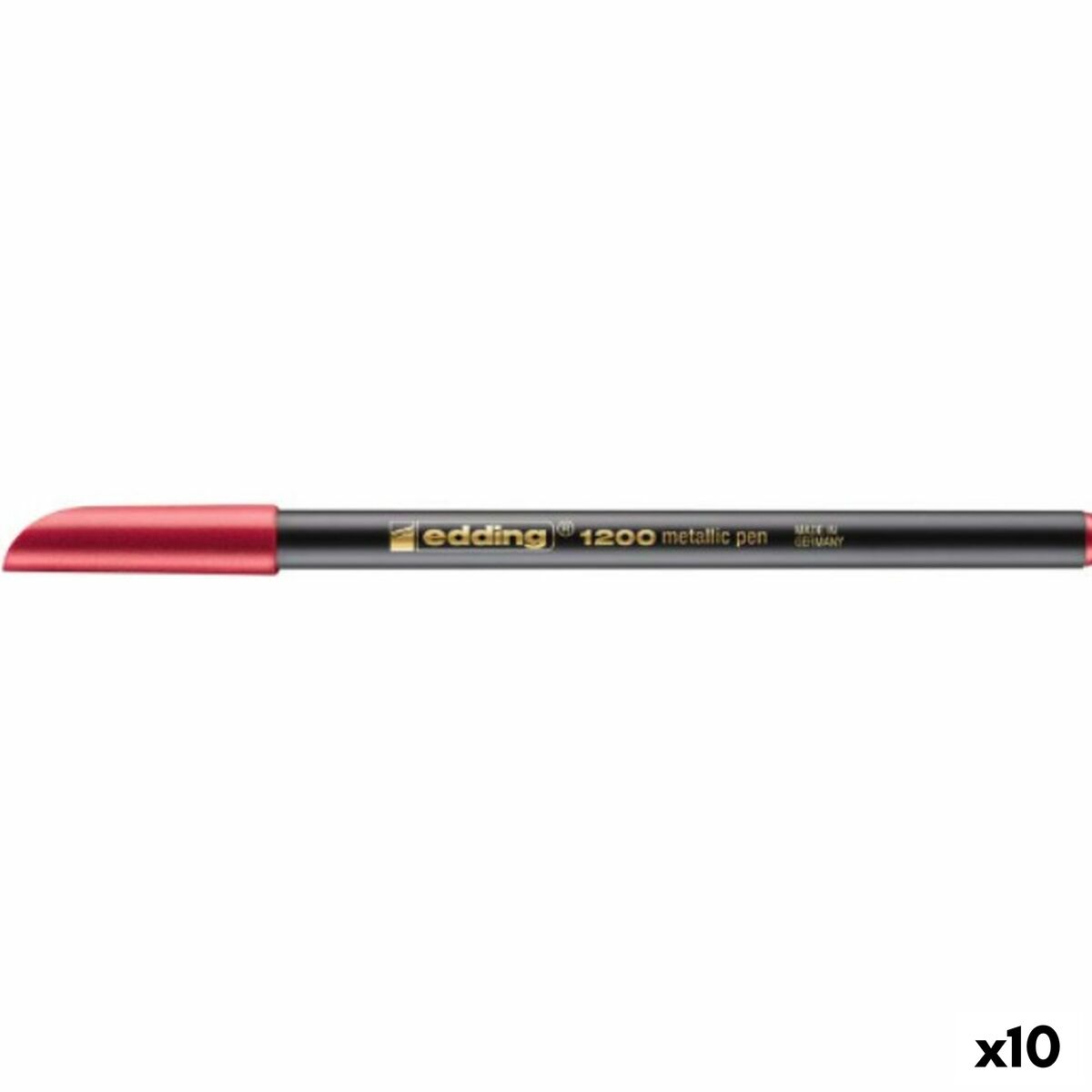 Rotulador Edding 1200 metálico Rojo (10 Unidades)  Comprati.