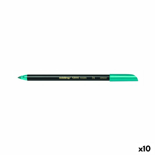 Rotulador Edding 1200 Metallic Verde (10 Unidades)  Comprati.