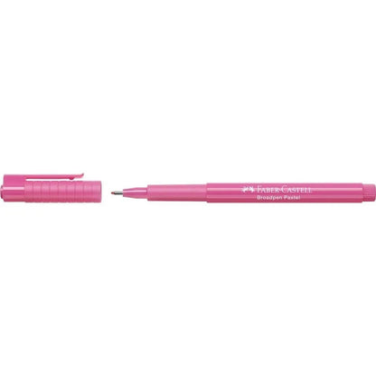 Rotulador permanente Faber-Castell Broadpen Pastel Rosa (10 Unidades)  Comprati.