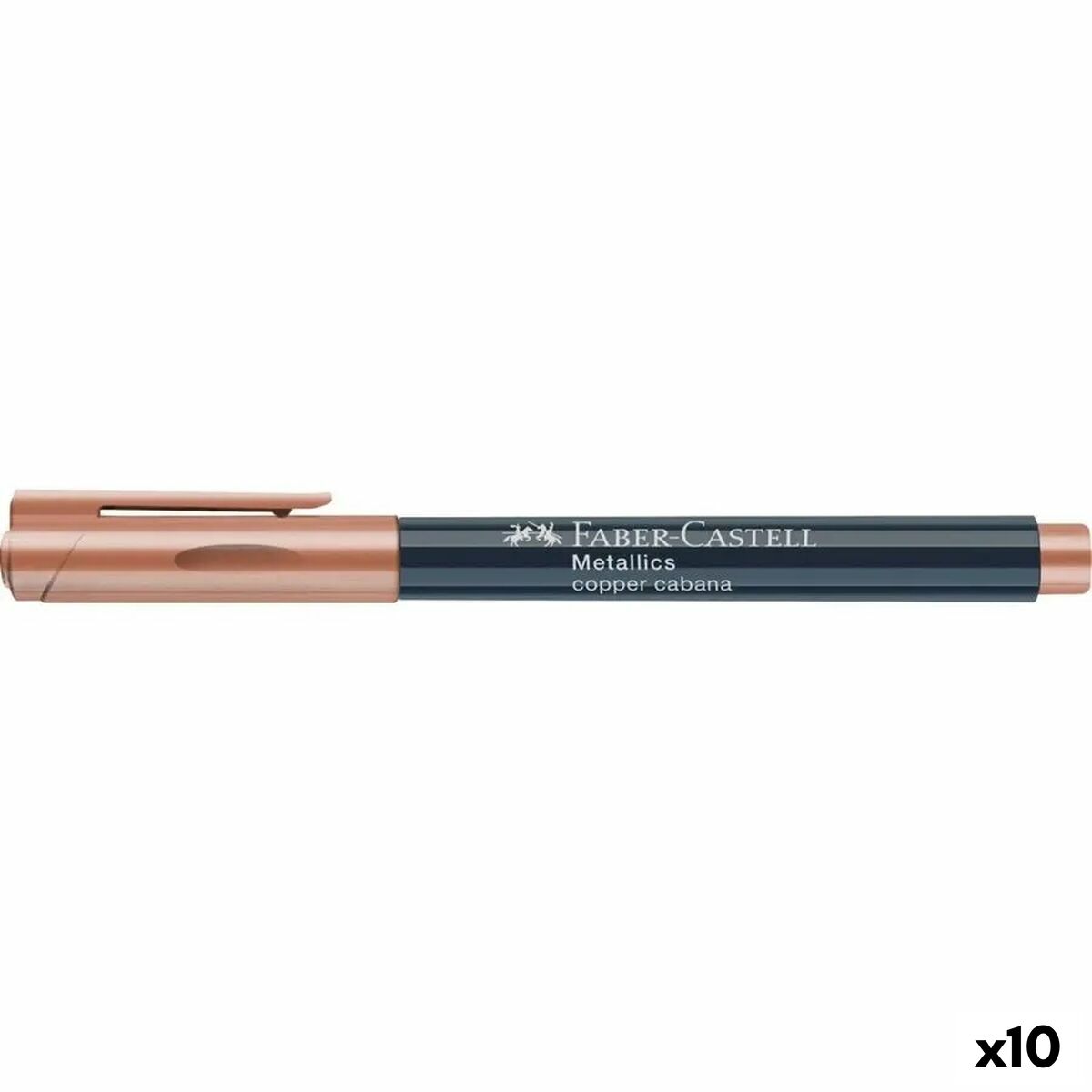 Rotulador Faber-Castell Metallics Copper Cabana (10 Unidades)  Comprati.