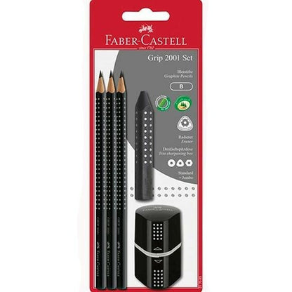 Set de Lápices Faber-Castell Negro (5 Unidades) (10 Unidades)  Comprati.