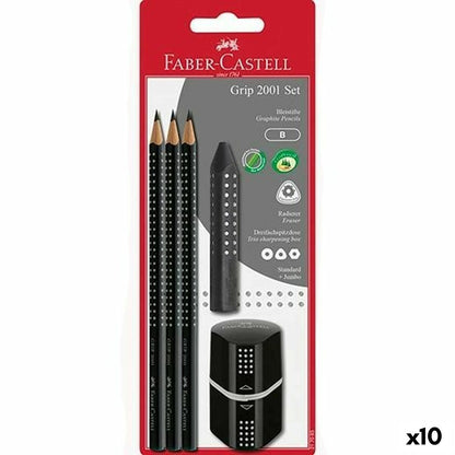 Set de Lápices Faber-Castell Negro (5 Unidades) (10 Unidades)  Comprati.