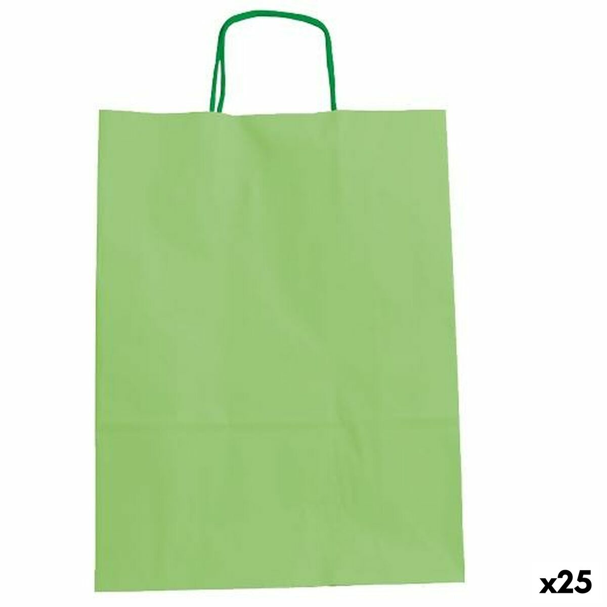 Bolsas Fama Papel Con asas Verde Claro 15 x 8 x 21 cm 25 Unidades  Comprati.