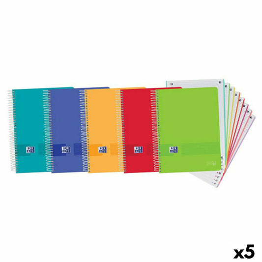 Set de Cuadernos Oxford Multicolor A4 (5 Unidades)  Comprati.