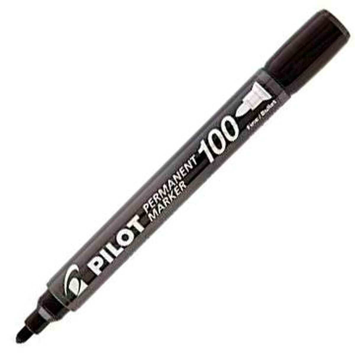 Rotulador permanente Pilot Sca-100 Negro (12 Unidades)  Comprati.