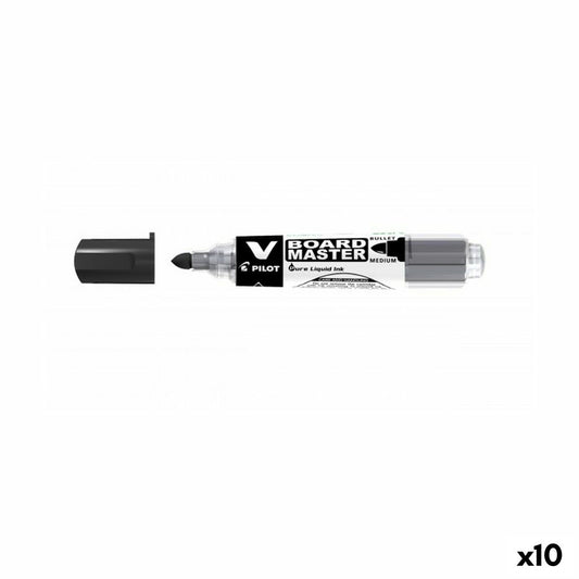 Rotulador Pilot V Board Master Pizarra blanca Recargable Negro (10 Unidades)  Comprati.