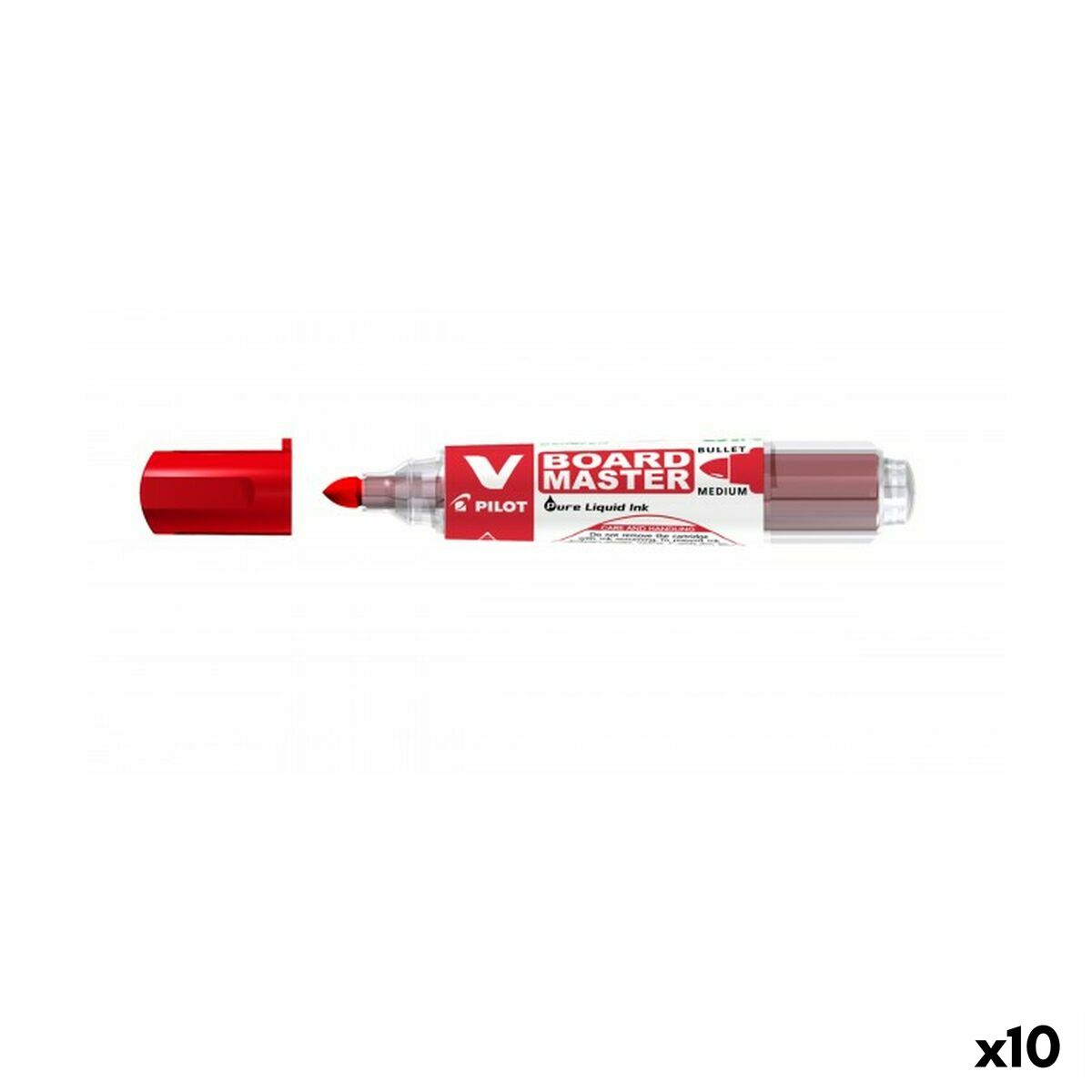 Rotulador Pilot V Board Master Pizarra blanca Recargable Rojo (10 Unidades)  Comprati.