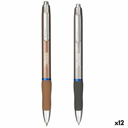 Bolígrafo Sharpie SGEL Metallic Azul Plateado Cobre 0,7 mm (12 Unidades)  Comprati.