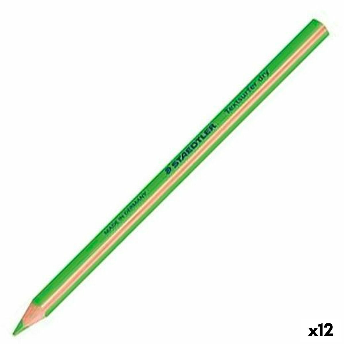 Marcador Fluorescente Staedtler Textsurfer Dry Verde (12 Unidades)  Comprati.