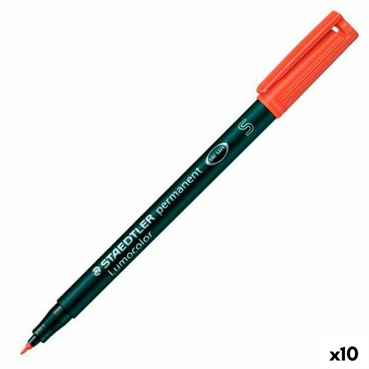 Rotulador permanente Staedtler Lumocolor 313-2 S Rojo (10 Unidades)  Comprati.