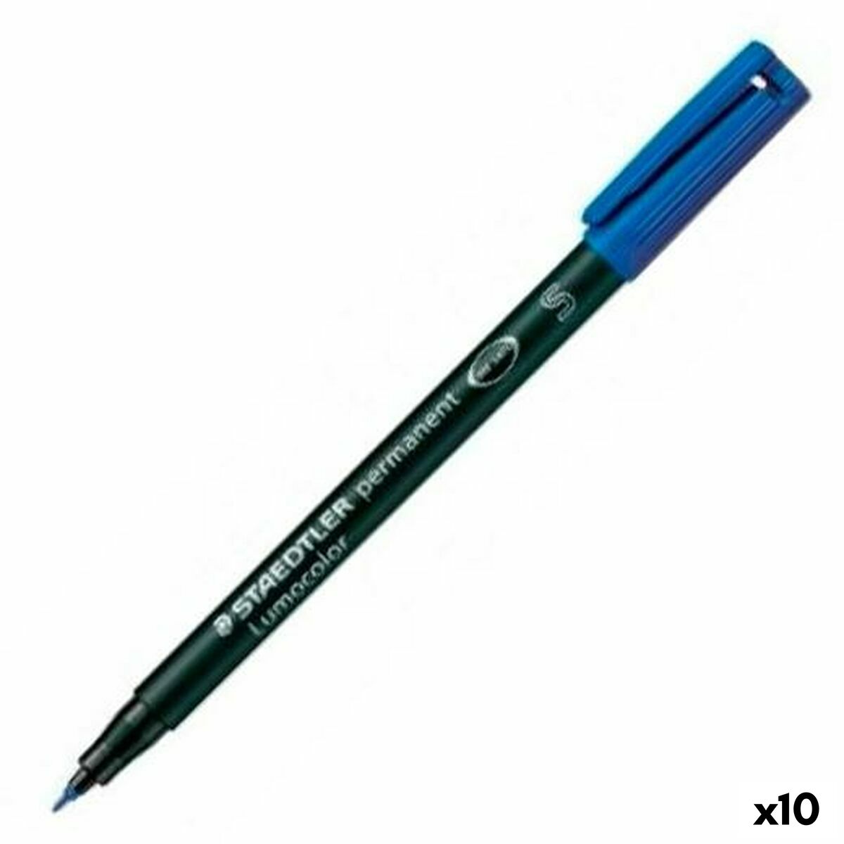 Rotulador permanente Staedtler Lumocolor 313-3 S Azul (10 Unidades)  Comprati.