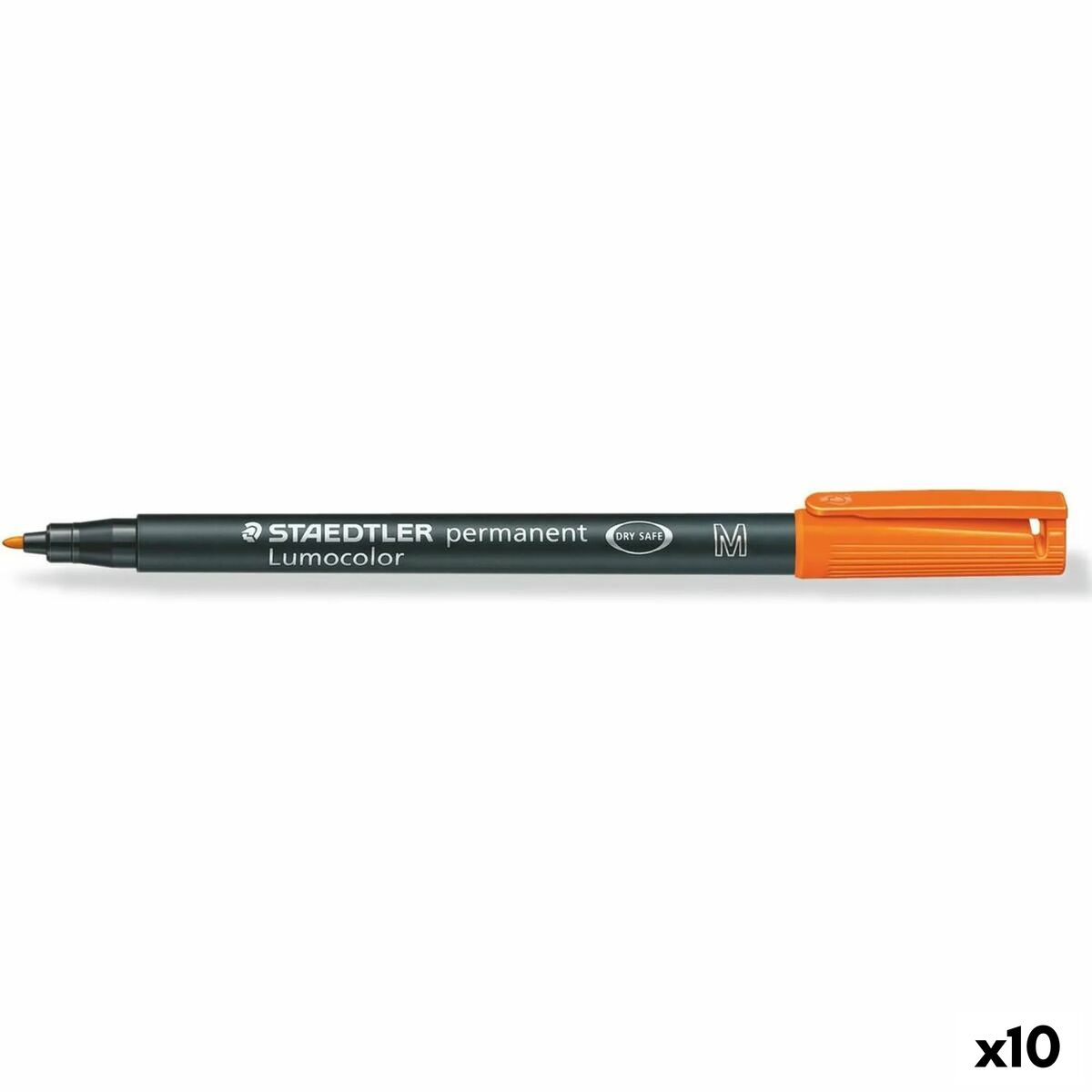 Rotulador permanente Staedtler Lumocolor 317 M Naranja (10 Unidades)  Comprati.