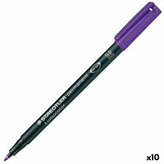 Rotulador permanente Staedtler Lumocolor 317-6 M Violeta (10 Unidades)  Comprati.