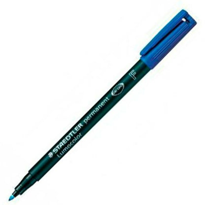 Rotulador permanente Staedtler Lumocolor 318-3 F	 Azul (10 Unidades)  Comprati.