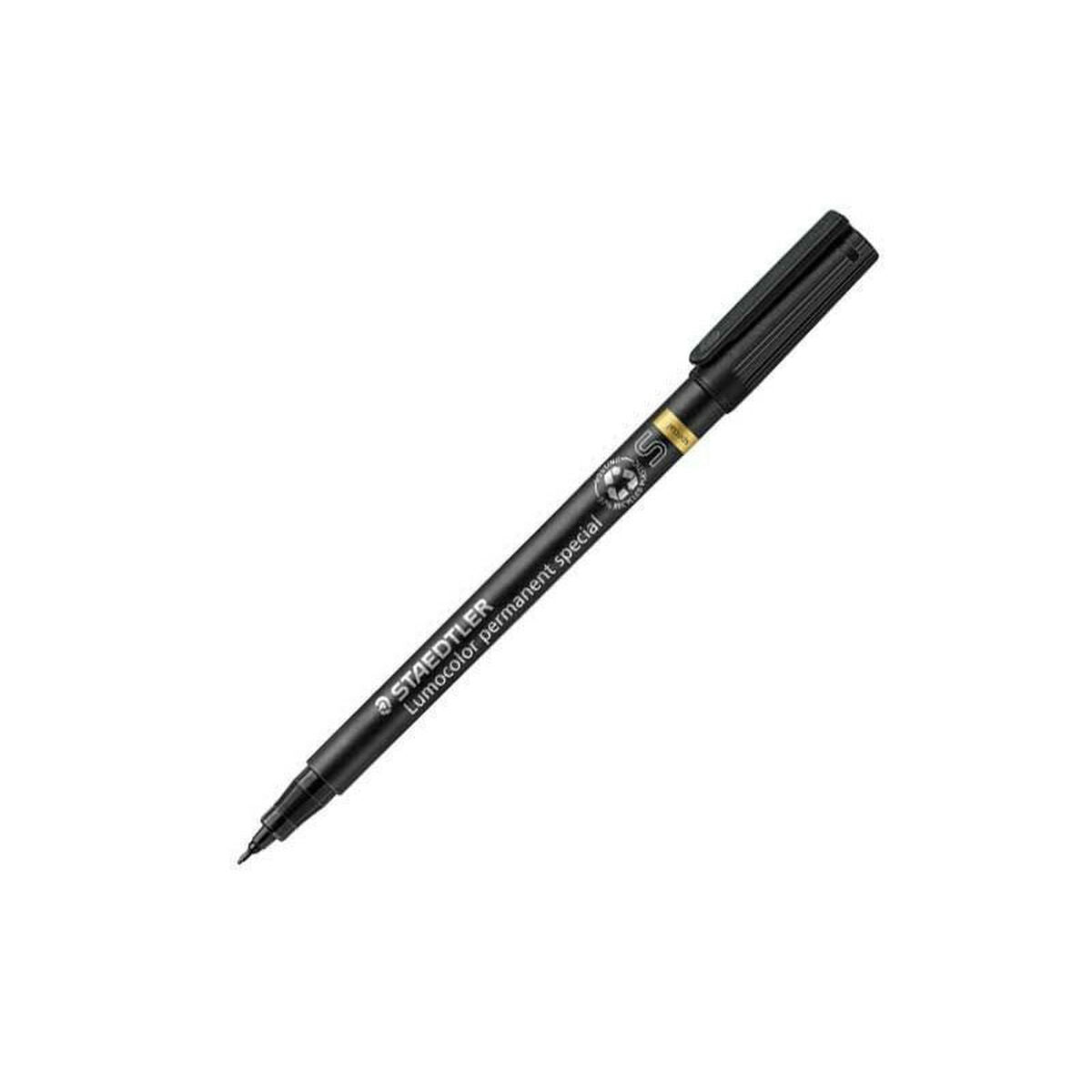 Rotulador permanente Staedtler Special Lumocolor S Negro (10 Unidades)  Comprati.