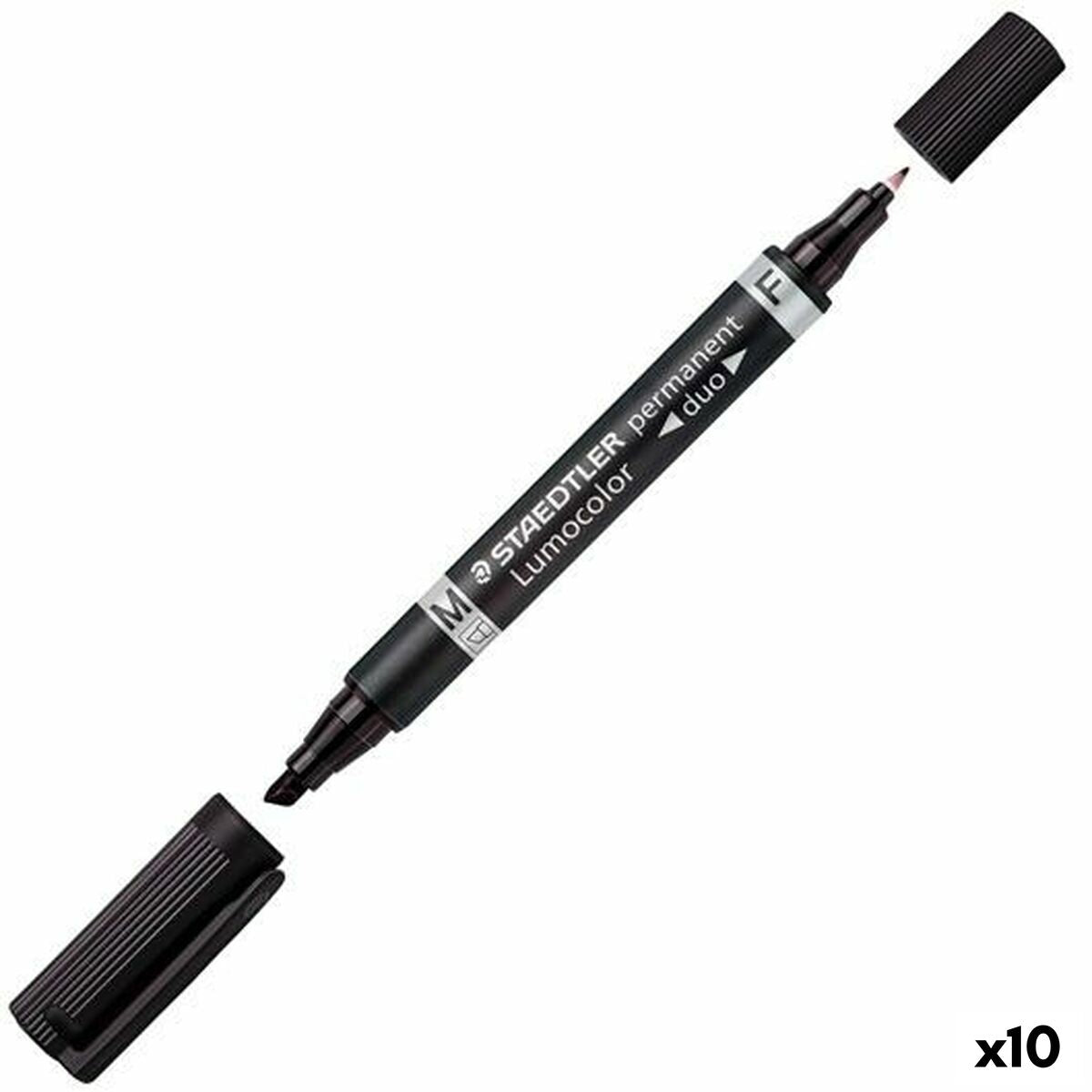 Rotulador permanente Staedtler Lumocolor 348 Negro (10 Unidades)  Comprati.