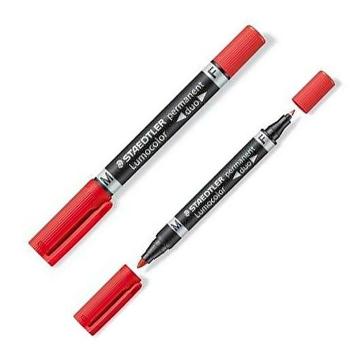 Rotulador permanente Staedtler Lumocolor 348 Doble Rojo (10 Unidades)  Comprati.