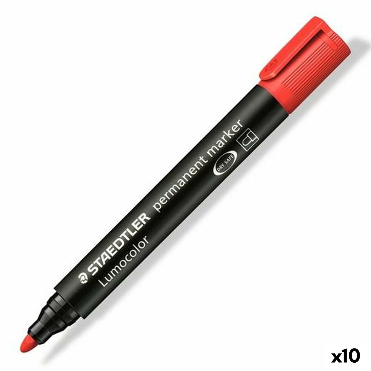 Rotulador permanente Staedtler Lumocolor 352-2 Rojo (10 Unidades)  Comprati.