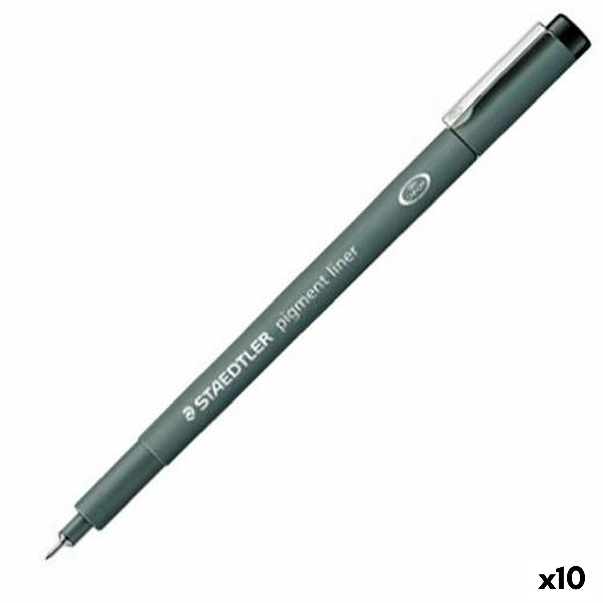 Rotuladores Staedtler Pigment Line Negro (10 Unidades)  Comprati.