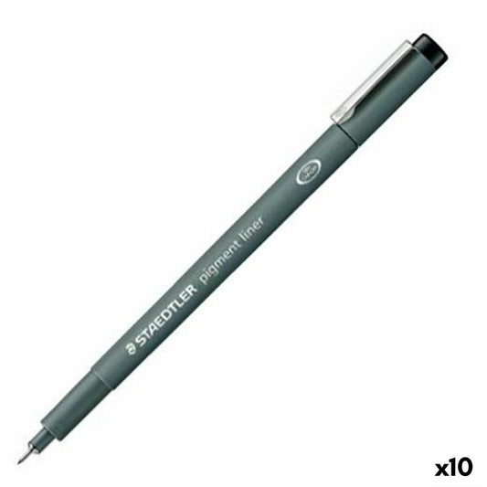 Rotuladores Staedtler Pigment Line Negro (10 Unidades)  Comprati.