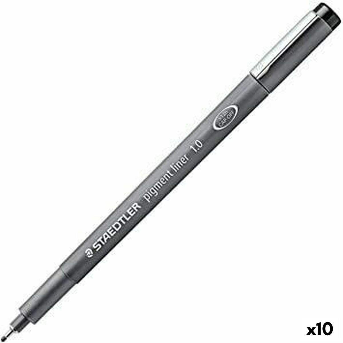 Rotuladores Staedtler Pigment Line Negro (10 Unidades)  Comprati.