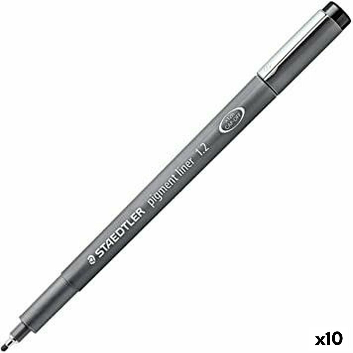 Rotuladores Staedtler Pigment Line Negro (10 Unidades)  Comprati.