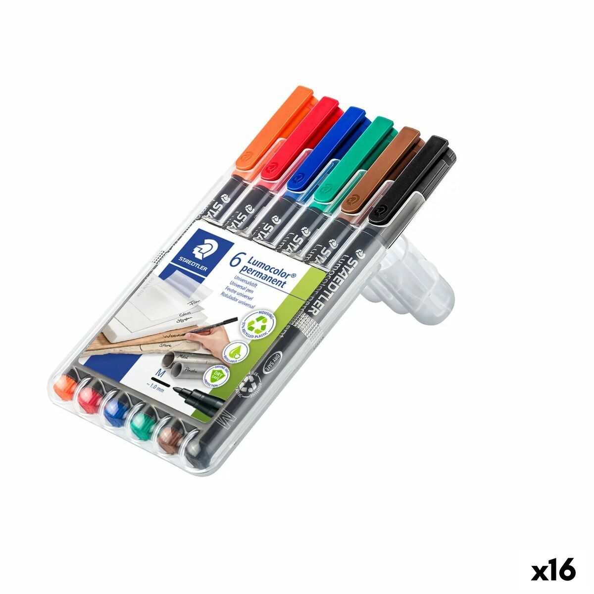 Set de Rotuladores Staedtler Lumocolor 317 M Multicolor (16 Unidades)  Comprati.