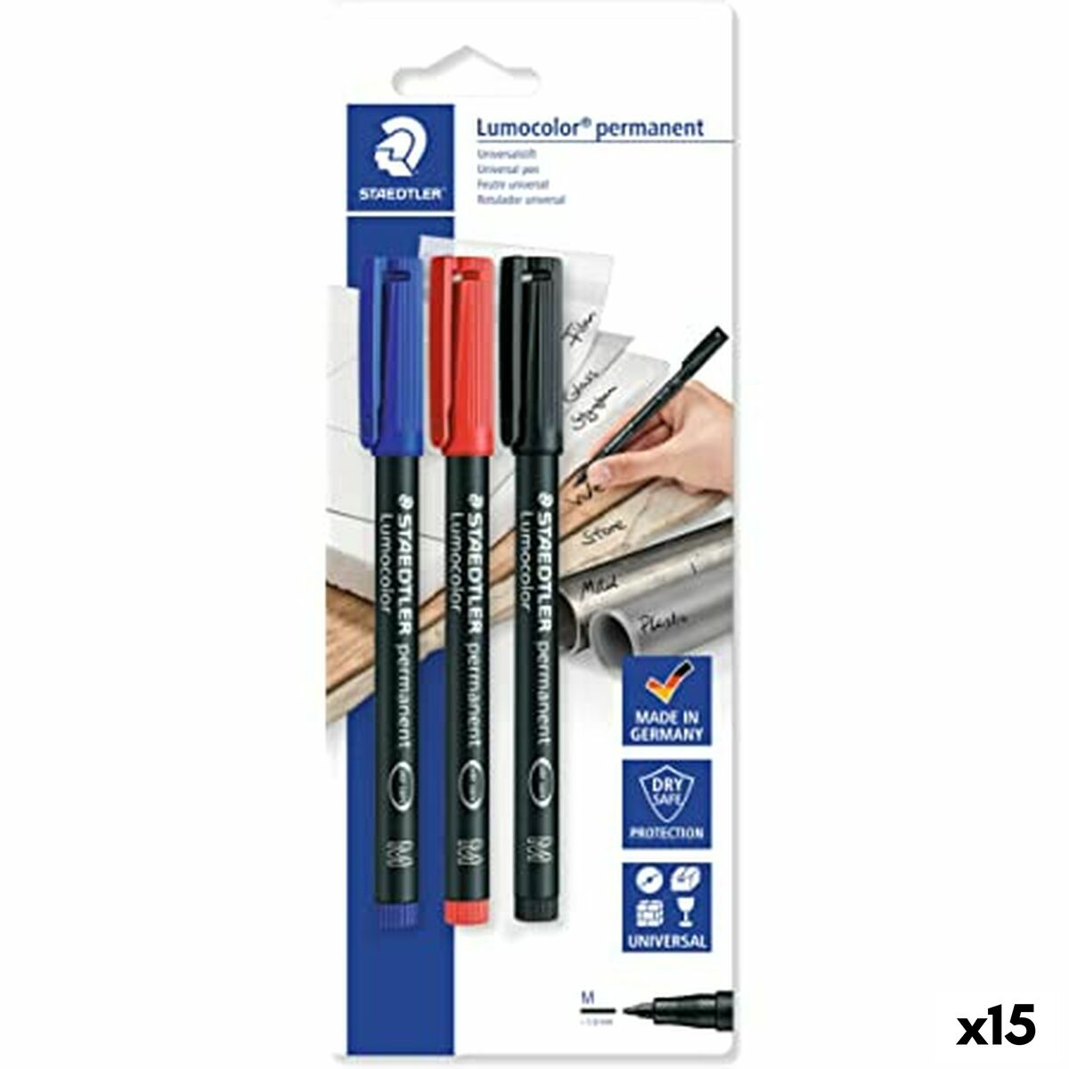 Set de Rotuladores Staedtler Lumocolor 317-S Multicolor 10 Piezas (15 Unidades)  Comprati.