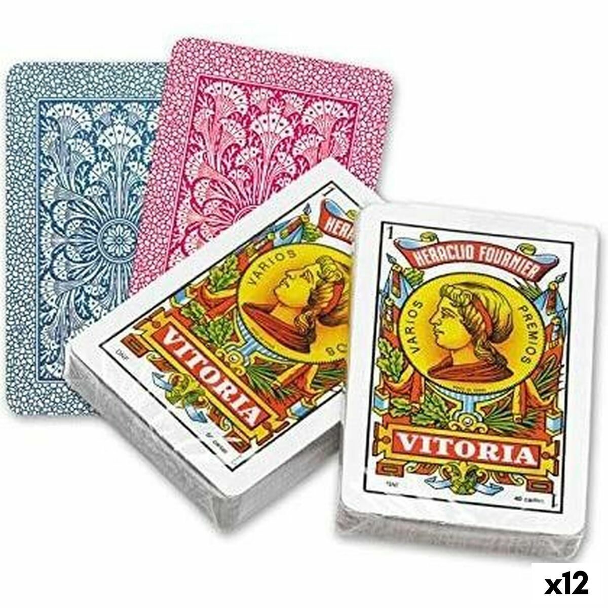 Baraja Naipes Españoles (40 Cartas) Fournier 12 Unidades (61,5 x 95 mm)  Comprati.