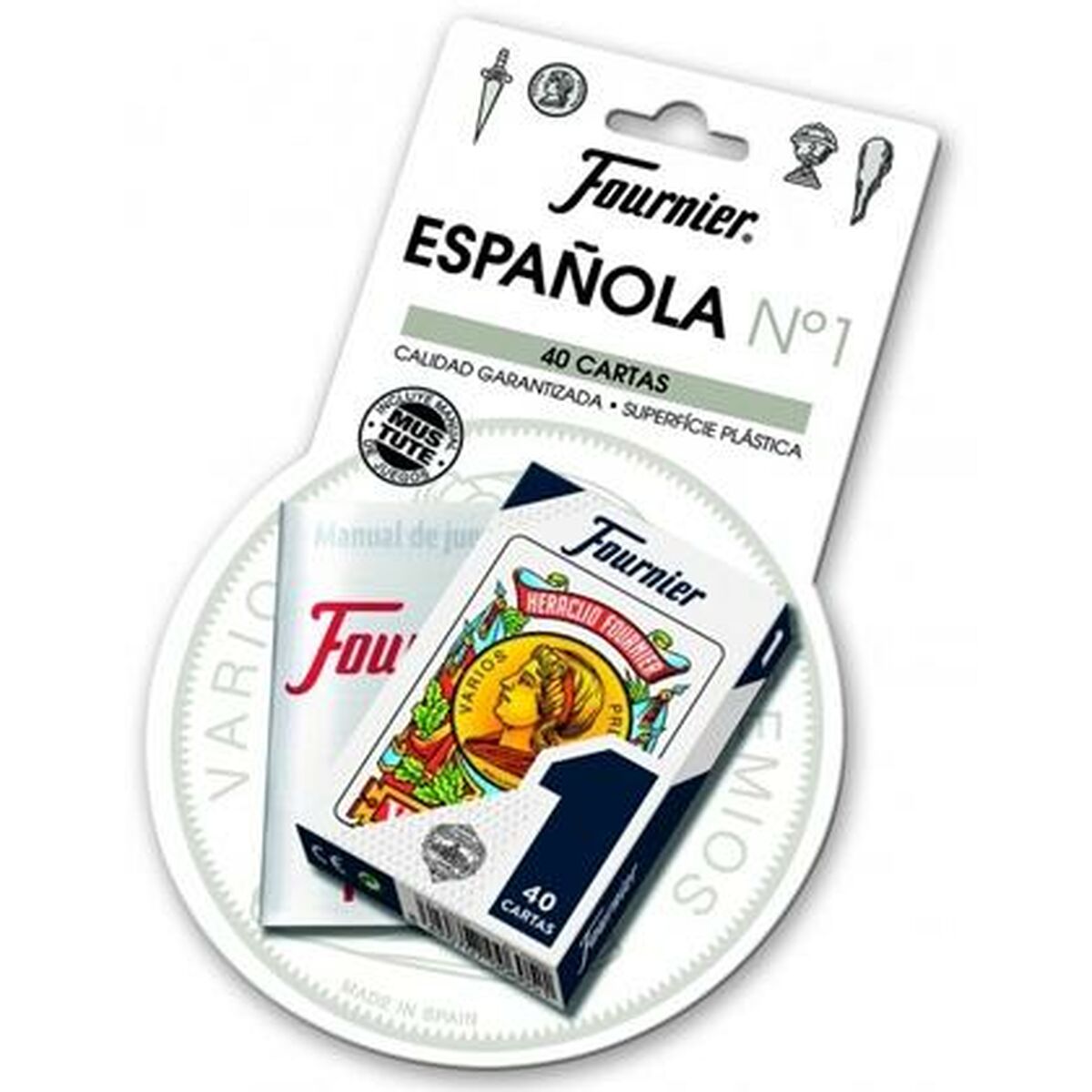 Baraja Naipes Españoles (40 Cartas) Fournier 12 Unidades (61,5 x 95 mm)  Comprati.