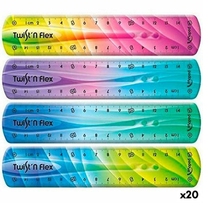 Set de reglas Maped Twist'n Flex Multicolor 15 cm Flexible 20 Unidades  Comprati.