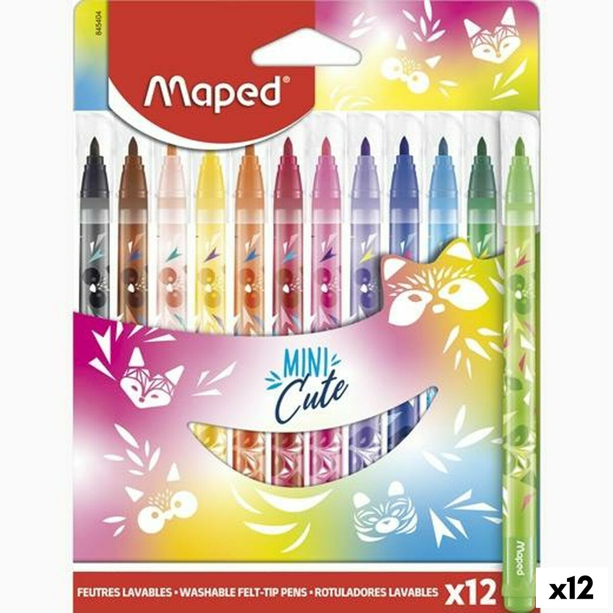 Set de Rotuladores Maped Mini Cute Multicolor 12 Piezas (12 Unidades)  Comprati.