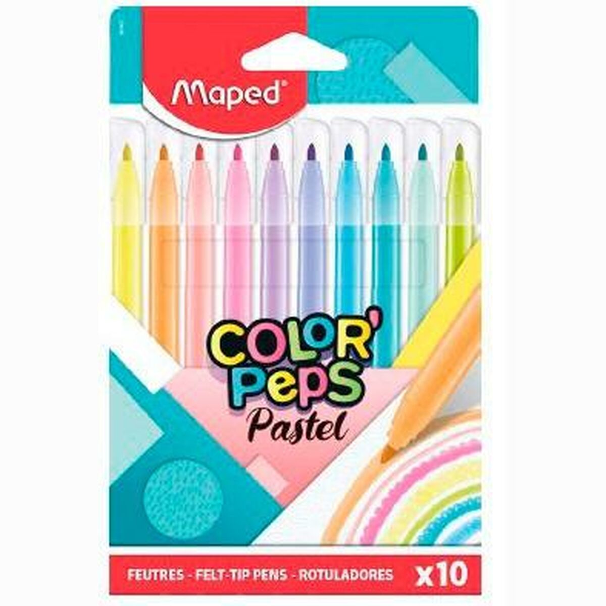 Set de Rotuladores Maped Color' Peps Multicolor 10 Piezas (12 Unidades)  Comprati.