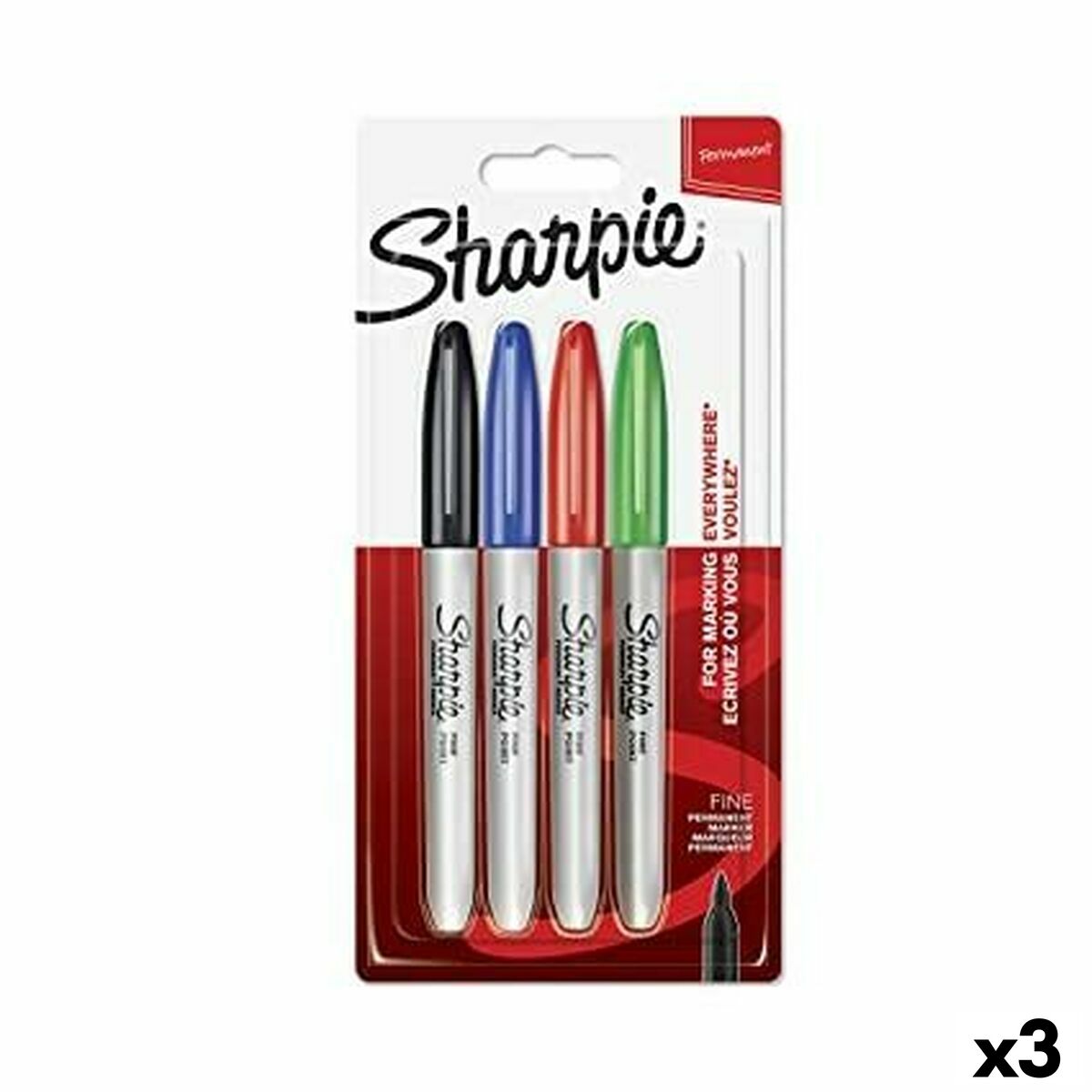 Set de Rotuladores Sharpie Multicolor 4 Piezas (3 Unidades)  Comprati.