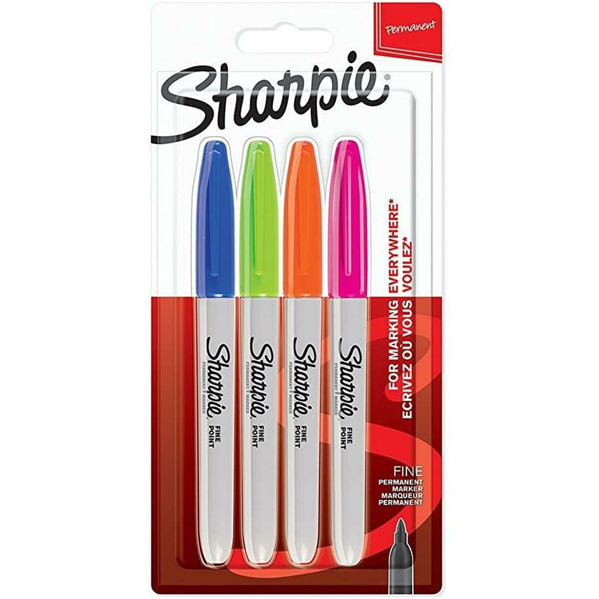 Set de Rotuladores Sharpie 4 Piezas Multicolor (3 Unidades)  Comprati.