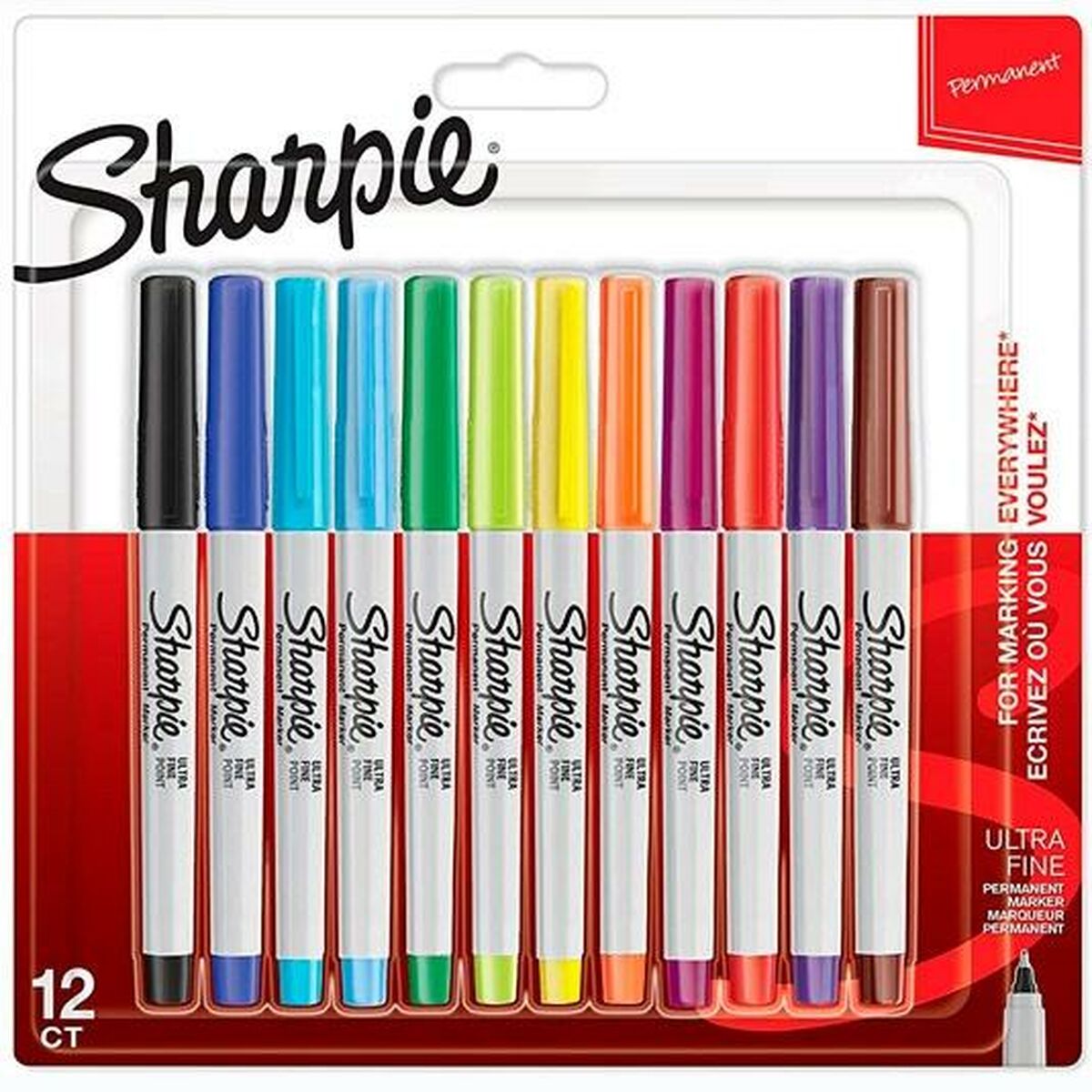 Set de Rotuladores Sharpie Multicolor 12 Piezas 0,5 mm (12 Unidades)  Comprati.