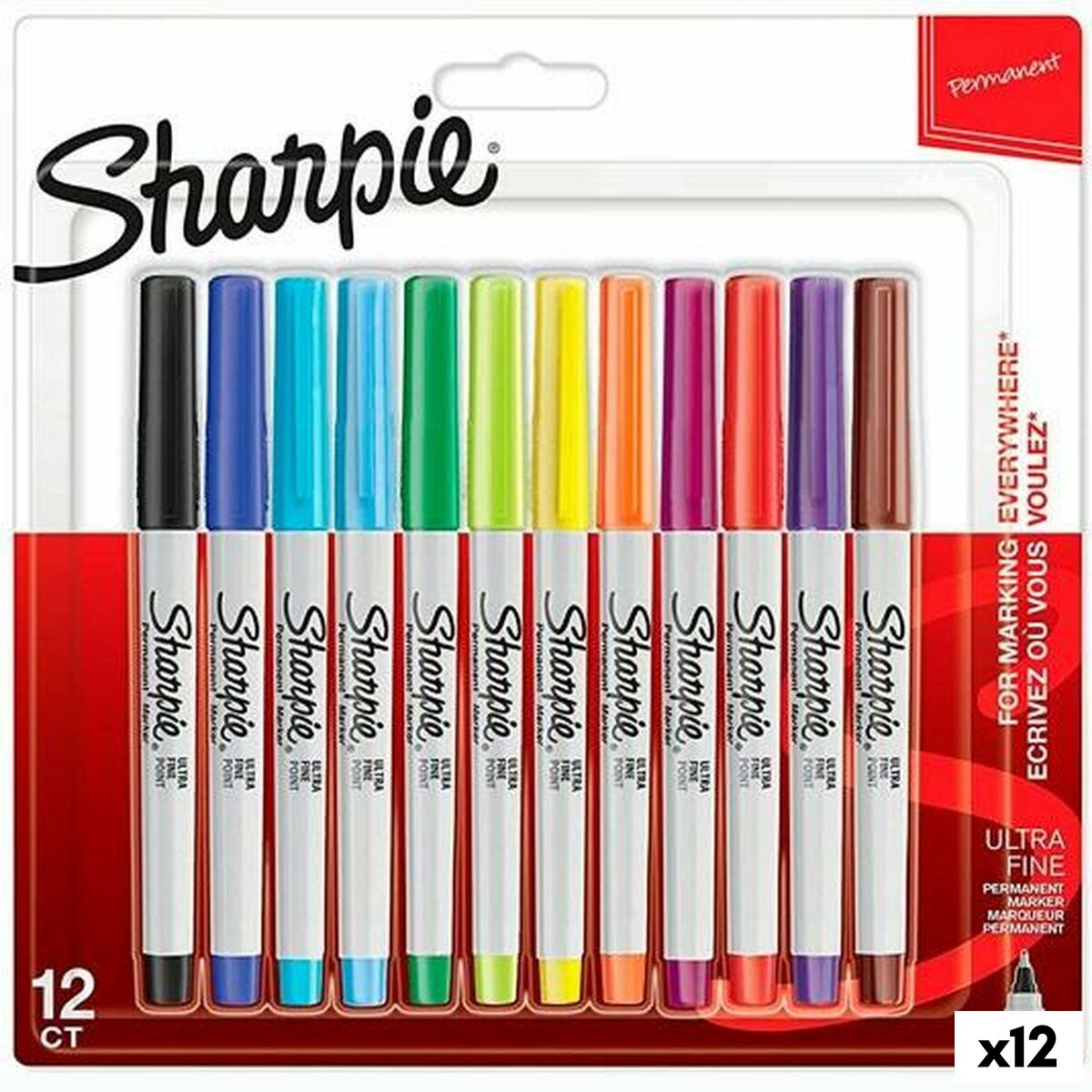 Set de Rotuladores Sharpie Multicolor 12 Piezas 0,5 mm (12 Unidades)  Comprati.