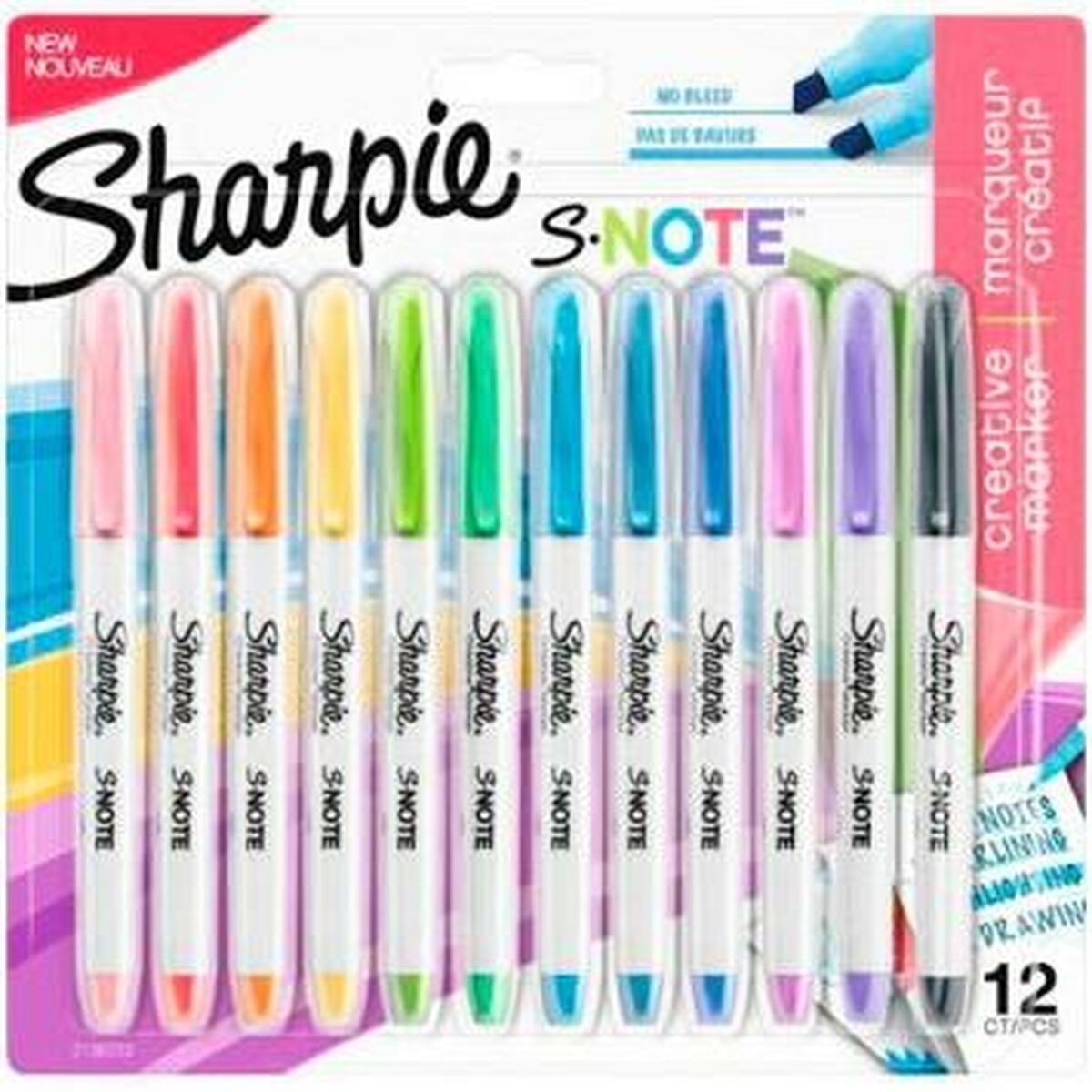 Set de Rotuladores Sharpie S-Note Multicolor 12 Piezas 1-3 mm (12 Unidades)  Comprati.