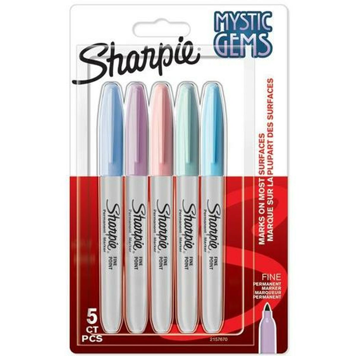 Set de Rotuladores Sharpie Mystic Gems Multicolor 5 Piezas (12 Unidades)  Comprati.