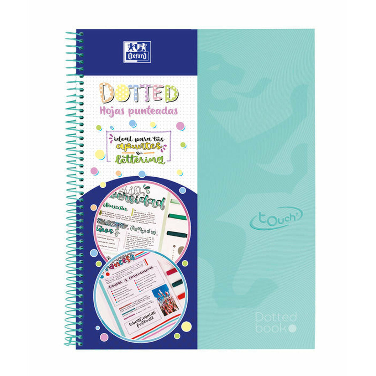 Cuaderno Oxford Europeanbook 0 School Touch Puntos Menta A4 80 Hojas (5 Unidades)  Comprati.